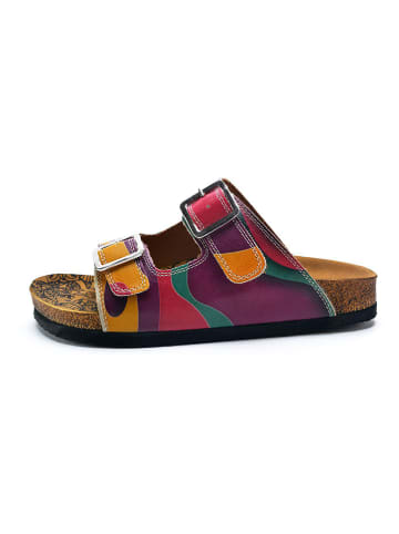 Calceo Slippers mintgroen/meerkleurig