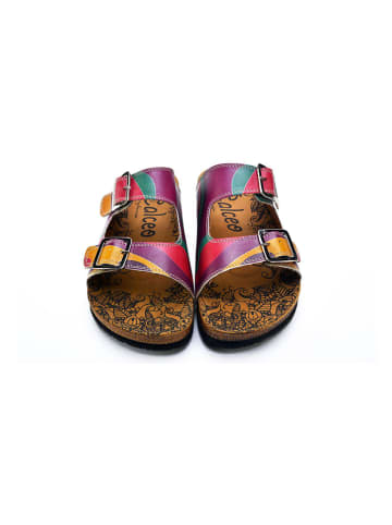 Calceo Slippers mintgroen/meerkleurig