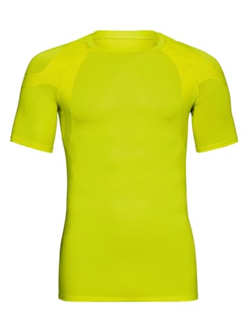 Odlo Koszulka funkcyjna "Active Spine 2.0" w kolorze żółtym