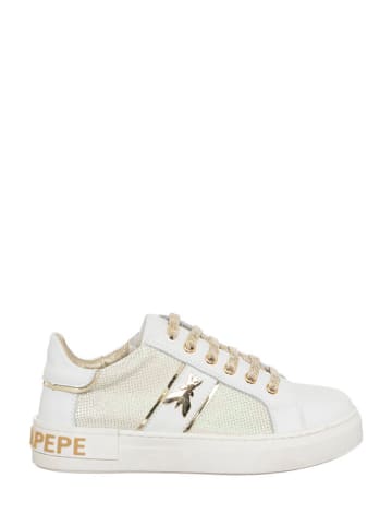 Patrizia Pepe Sneakers goudkleurig/wit