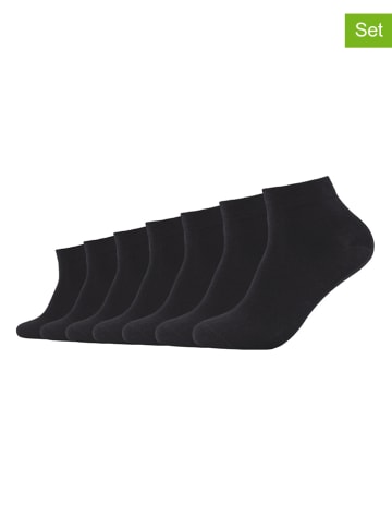 camano 7er-Set: Socken in Schwarz