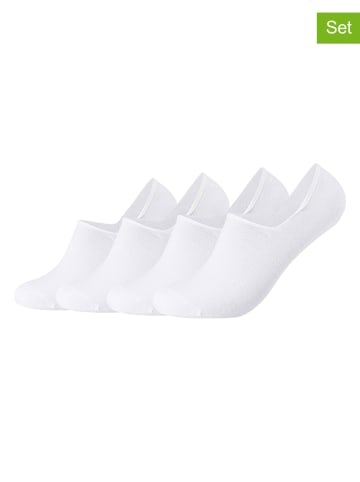 camano Skarpety-stopki (4 pary) w kolorze białym