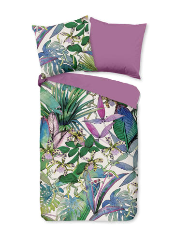 Pure Microvezel beddengoedset "Tikala" groen/paars