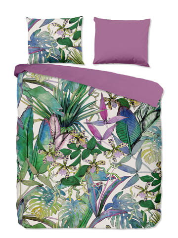 Pure Microvezel beddengoedset "Tikala" groen/paars