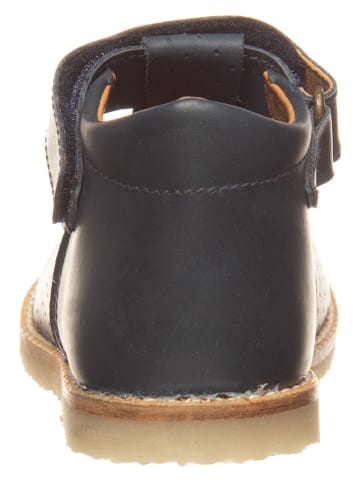 kmins Leder-Halbsandalen in Dunkelblau