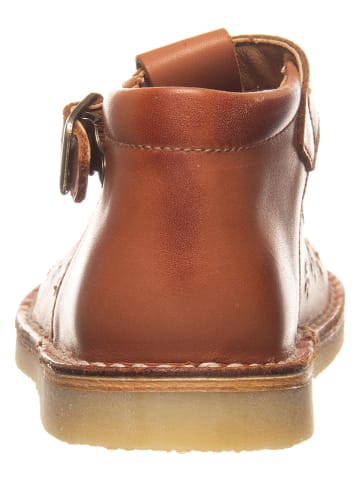 kmins Leder-Halbsandalen in Hellbraun