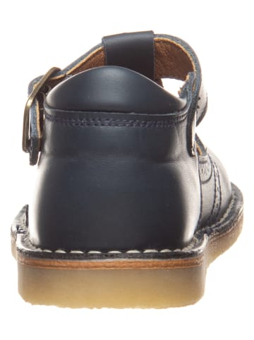 kmins Skórzane półsandały w kolorze granatowym