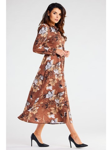 Awama Kleid in Hellbraun