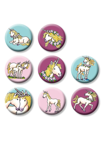 Lutz Mauder Mini-Buttons "Einhorn" - 8 Stück - ab 3 Jahren
