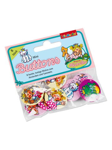 Lutz Mauder Mini-Buttons "Prinzessin Miabella" - 8 Stück - ab 3 Jahren