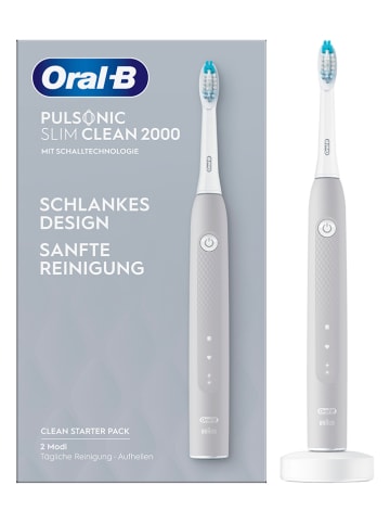 Oral-B Schallzahnbürste "Oral-B Pulsonic Slim Clean 2000" in Grau