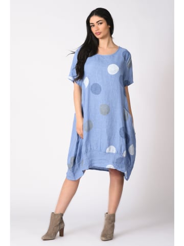 La Fabrique du Jean Linnen jurk "Soso" blauw