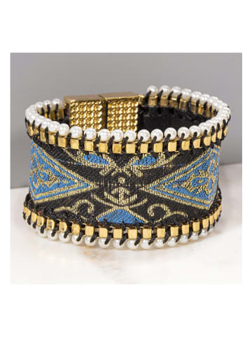 LA CHIQUITA Leren armband met parels