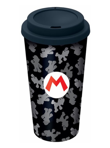 Super Mario Kubek termiczny "Super Mario Hologram" w kolorze czarnym - 520 ml