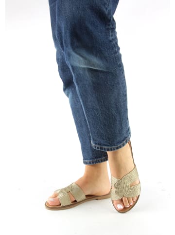 Sixth Sens Slippers goudkleurig