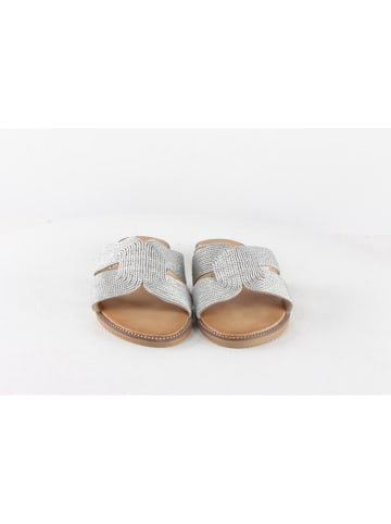 Sixth Sens Slippers zilverkleurig