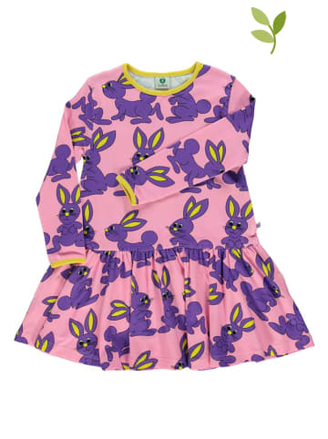 Småfolk Sukienka "Rabbit" w kolorze jasnoróżowo-fioletowym