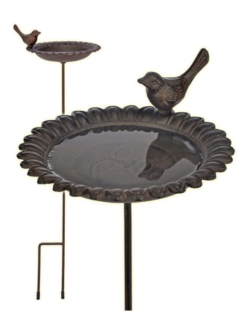 Garden Hero Vogelbad in Antikbraun - (H)79,5 x Ø 19 cm