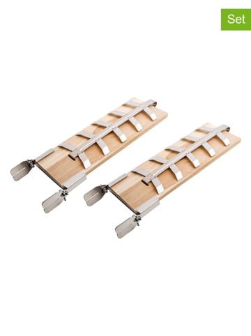 Chefware 2-delige set: visbraders lichtbruin - (L)55 x (B)16,5 cm
