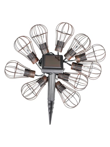 Garden Hero LED-Solar-Lichterkette in Antikbraun - (L)380 cm