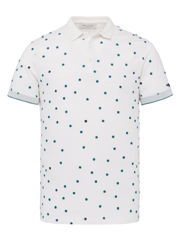 CAST IRON Koszulka polo w kolorze biało-niebieskim