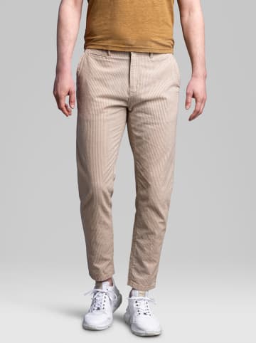 CAST IRON Spodnie chino - Tapered Fit - w kolorze beżowym