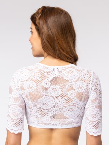 Turi Landhaus Dirndlbluse "Marie" in Weiß