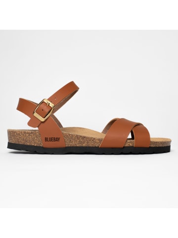Blue Bay Sandalen "Linda" in Hellbraun