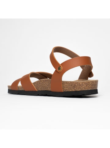 Blue Bay Sandalen "Linda" in Hellbraun