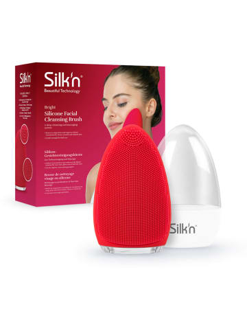 Silk'n Silikon-Gesichtsbürste "Bright" in Rot