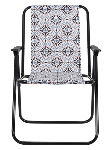 Garden Spirit Krzesła składane (2 szt.) w kolorze czarnym ze wzorem - 51 x 73 x 38 cm