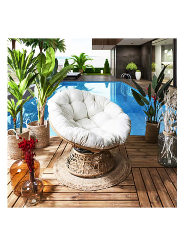 Garden Spirit Fotel "Cancun" w kolorze białym - 86 x 77 x 96 cm