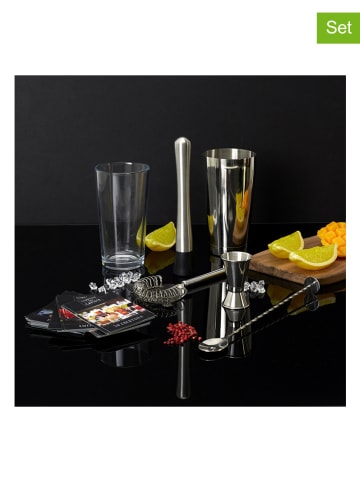 COOK CONCEPT 5tlg. Cocktail-Set in Silber