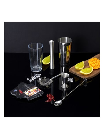 COOK CONCEPT 5tlg. Cocktail-Set in Silber