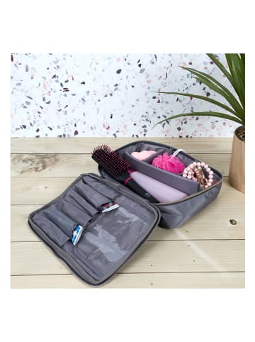 Garden Spirit Kosmetiktasche in Grau - (B)26 x (H)19 x (T)8,5 cm