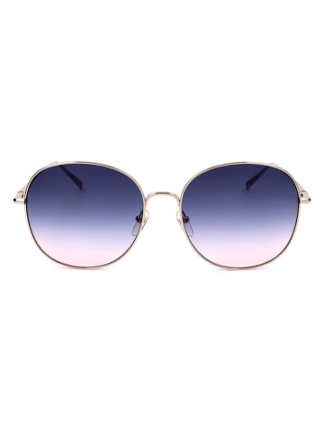 Longchamp Dameszonnebril goudkleurig/blauw-lichtroze