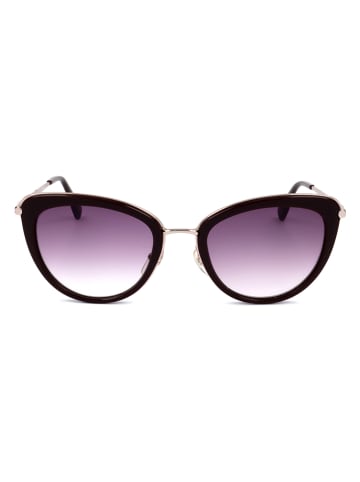 Longchamp Damen-Sonnenbrille in Braun-Gold/ Lila