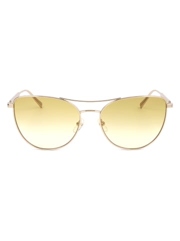 Longchamp Damskie okulary przeciwsłoneczne w kolorze złoto-żółtym