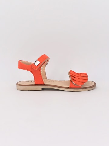 TREVIRGOLAZERO Skórzane sandały w kolorze pomarańczowym
