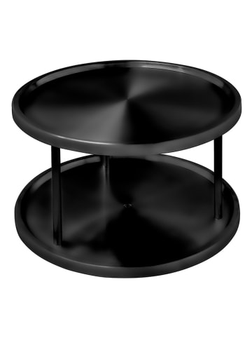 Wenko Schrankrondell "Duo" in Schwarz - Ø 26,5 cm
