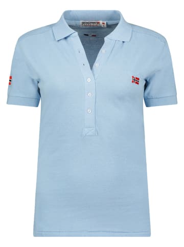 Geographical Norway Poloshirt "Kelly" lichtblauw