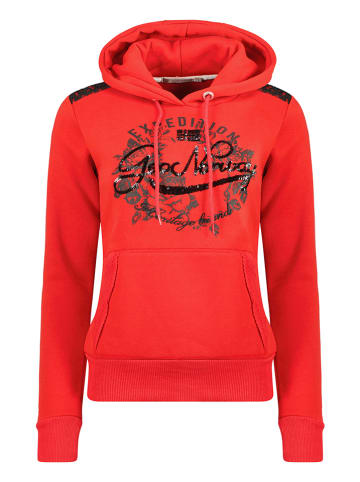 Geographical Norway Hoodie "Gastarnia" in Rot
