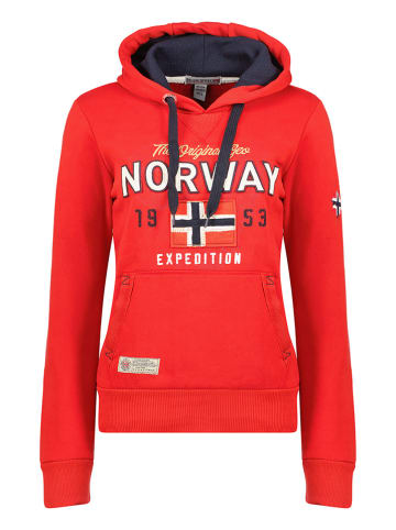 Geographical Norway Bluza "Guitre" w kolorze czerwonym