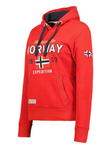 Geographical Norway Hoodie "Guitre" rood