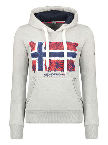 Geographical Norway Hoodie "Gpalm" in Grau