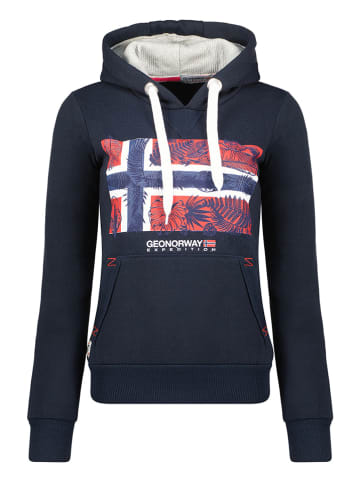 Geographical Norway Hoodie "Gpalm" in Dunkelblau