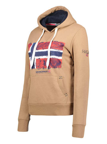 Geographical Norway Bluza "Gpalm" w kolorze beżowym