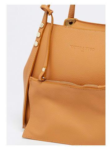 Victor & Hugo Paris Leren schoudertas "Yda" camel - (B)30 x (H)24 x (D)13 cm