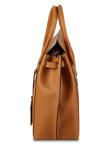 Victor & Hugo Paris Leren handtas "Jane" camel - (B)36 x (H)35 x (D)24 cm