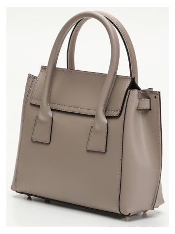 Victor & Hugo Paris Leder-Henkeltasche "Jany" in Taupe - (B)25 x (H)19 x (T)7 cm